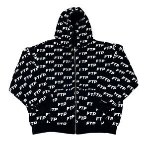 FTP AOP All Over Logo Reversible Hoodie Men's Large Rare